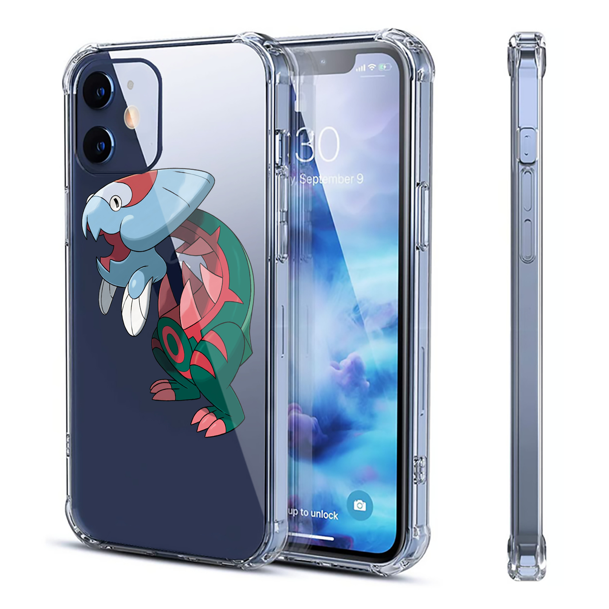 （画像用） ポケットモンスター Pokémon 【iPhone 12シリーズ対応】透明スマホケース（クリアソフトケース）